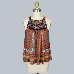 BHANUNI BY JYOTI ANTHROPOLOGIE FIONA EMBROIDERED BOHO TANK
